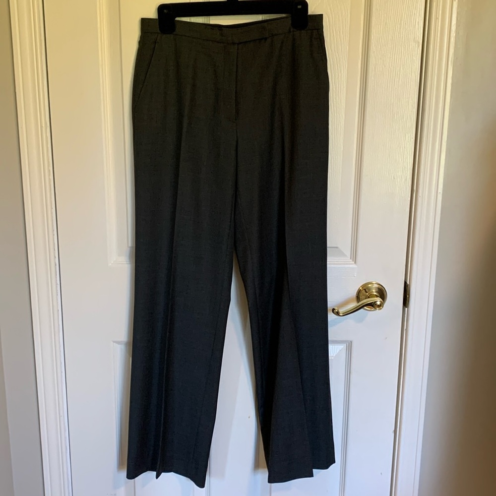 J. CREW Gray Lined straight Leg Trousers Size Small